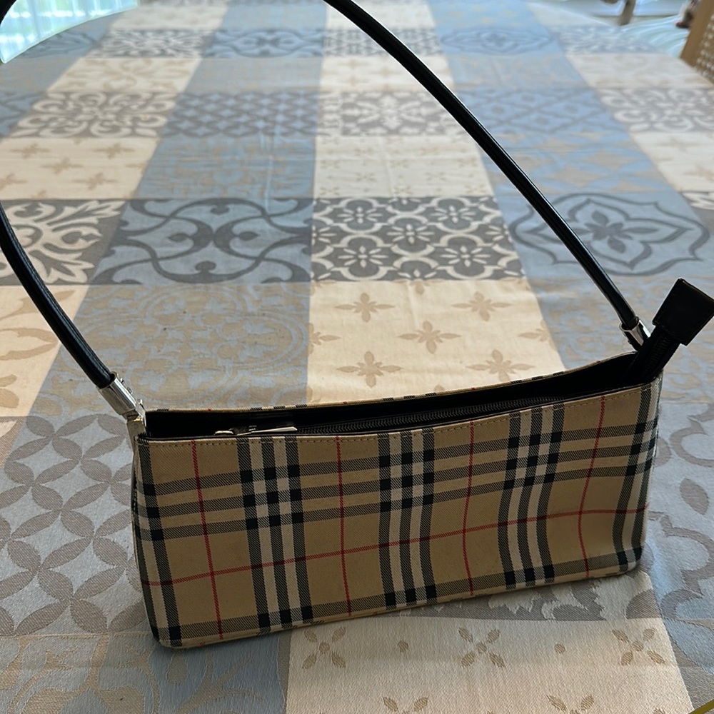 PLAID EVENING BAG & matching WALLET SET.